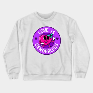 Love Is Genderless - Support The LGBT Community Crewneck Sweatshirt